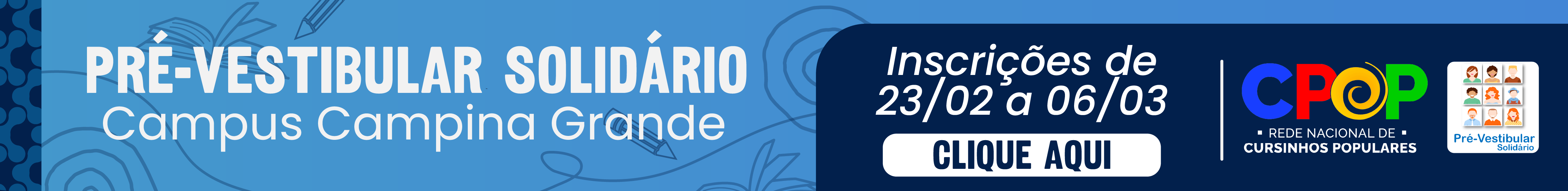 Pré-Vestibular Solidário 2026 - Campina Grande 